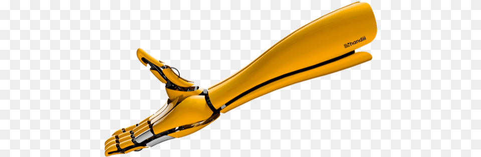This Amazingly Limber Bionic Arm Connects To Your Smartphone Gold Robot Hand, Aircraft, Airplane, Transportation, Vehicle Free Png Download