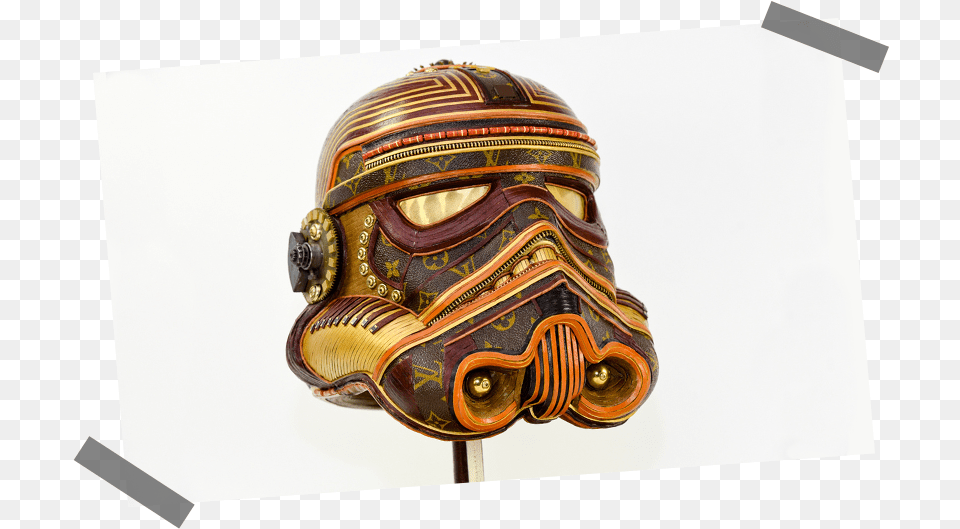 This Artist Gives Your Speedy A Star Wars Facelift Sleep Mask, Bronze, Helmet, Accessories, Goggles Free Png Download