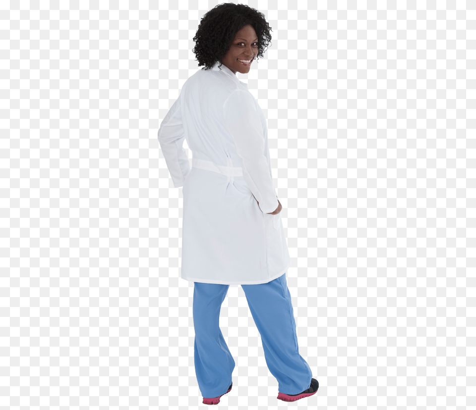 This Attractive Coat Has A Shorter Length Than Our Coat, Clothing, Lab Coat, Long Sleeve, Sleeve Free Png Download