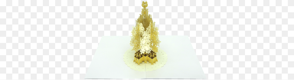 This Beautiful Paper Love Magical Golden Christmas Christmas Tree, Christmas Decorations, Festival, Christmas Tree Free Png