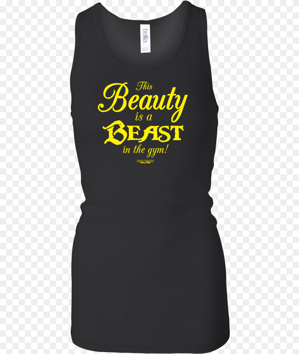 This Beauty Is A Beast Active Tank, Clothing, T-shirt, Tank Top, Shirt Png