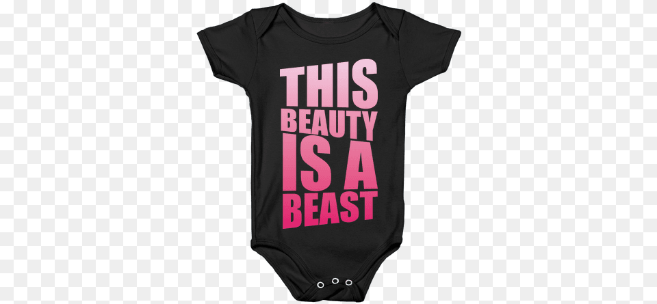 This Beauty Is A Beast Baby Onesy Anime Baby Shirts, Clothing, T-shirt, Shirt Png