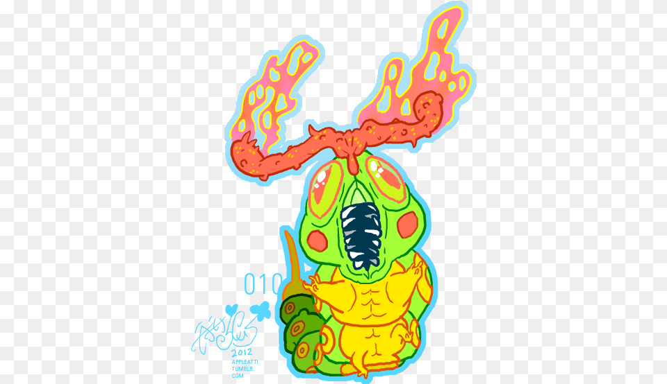 This Caterpie Kinda Reminds Me Of Day Of The Dead Decorations, Advertisement, Art, Graphics Free Png