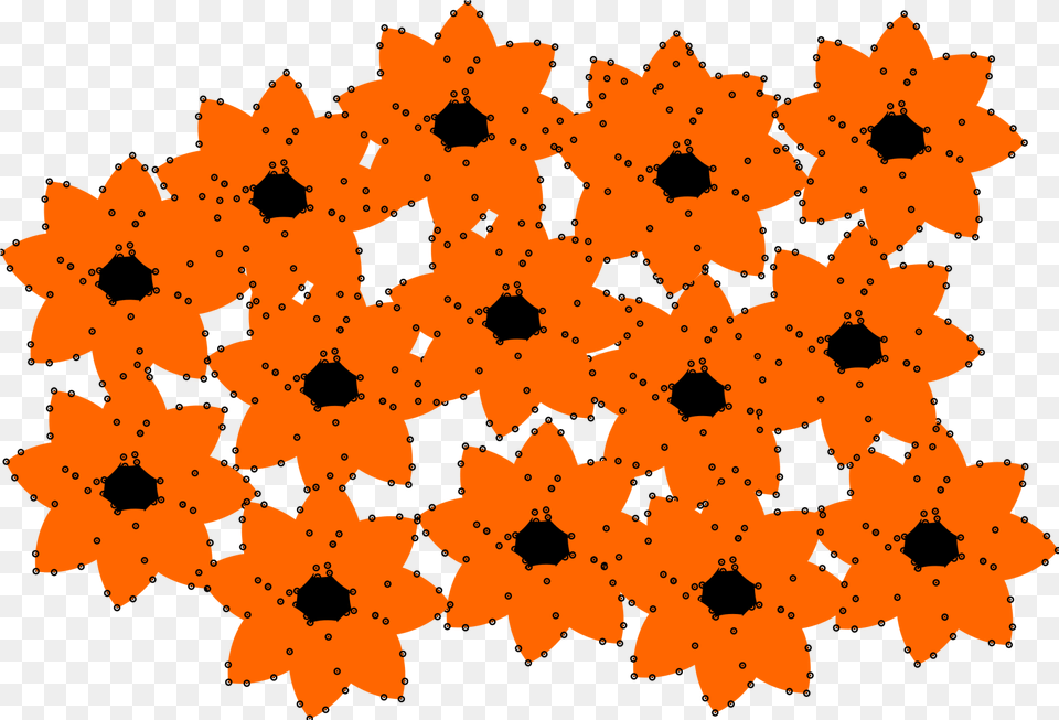 This Clip Arts Design Of Flower Flower Outline Illustration, Pattern Png