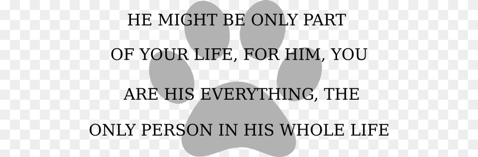 This Clip Arts Design Of Grey Paw With Quote Font, Text, Person, Head, Face Png