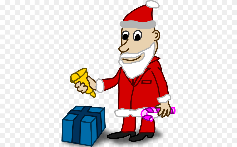 This Clip Arts Design Of Santa 3 Comic Characters, Elf, Baby, Person, Face Free Png Download