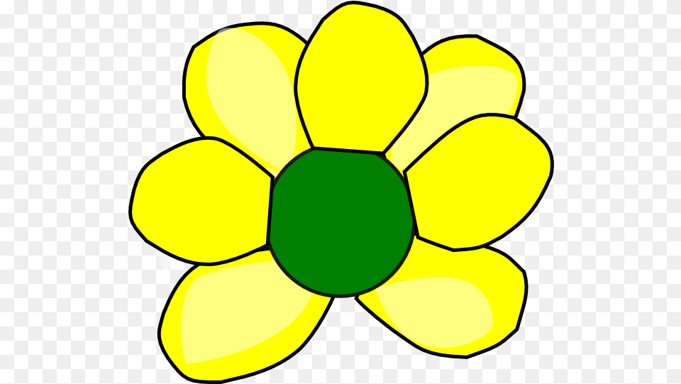 This Clip Arts Design Of Yellow Flower 2 Circle Small Clip Art, Anemone, Daisy, Petal, Plant Png Image