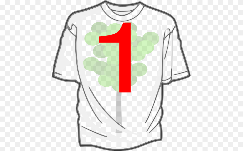 This Clipart Design Of Green 2 T Shirt 7 Clipart Heat Press Iron On Paper Jet Pross Jetpro Sofstretch, Clothing, T-shirt, Food, Fruit Png