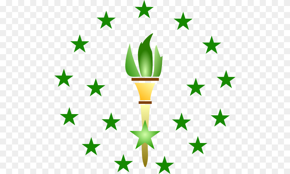 This Clipart Design Of Green Torch Clipart, Light, Symbol Png Image