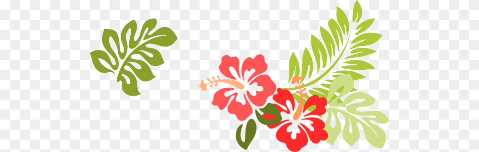 This Clipart Design Of Hibiscus Clipart Hawaiian Flower Throw Blanket, Plant, Herbal, Herbs, Pattern Free Transparent Png