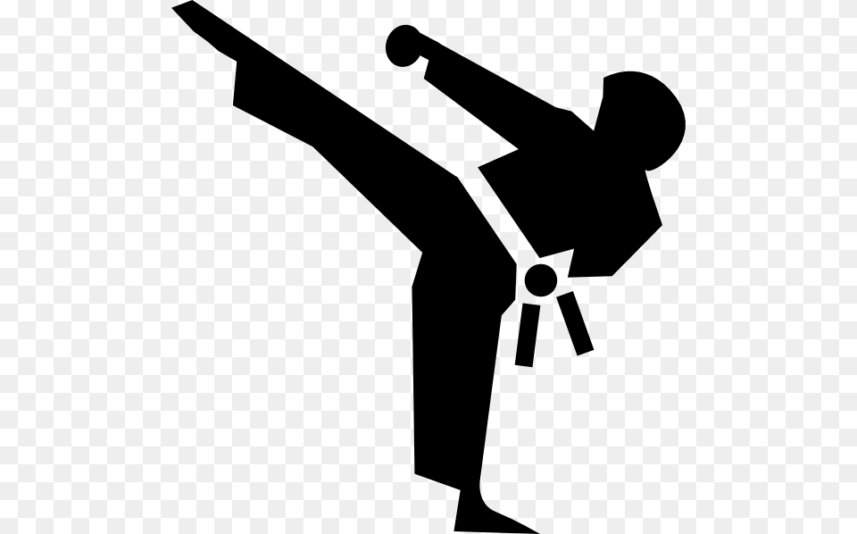 This Clipart Design Of Karate Icon Clipart, Martial Arts, Person, Sport, Cross Free Png