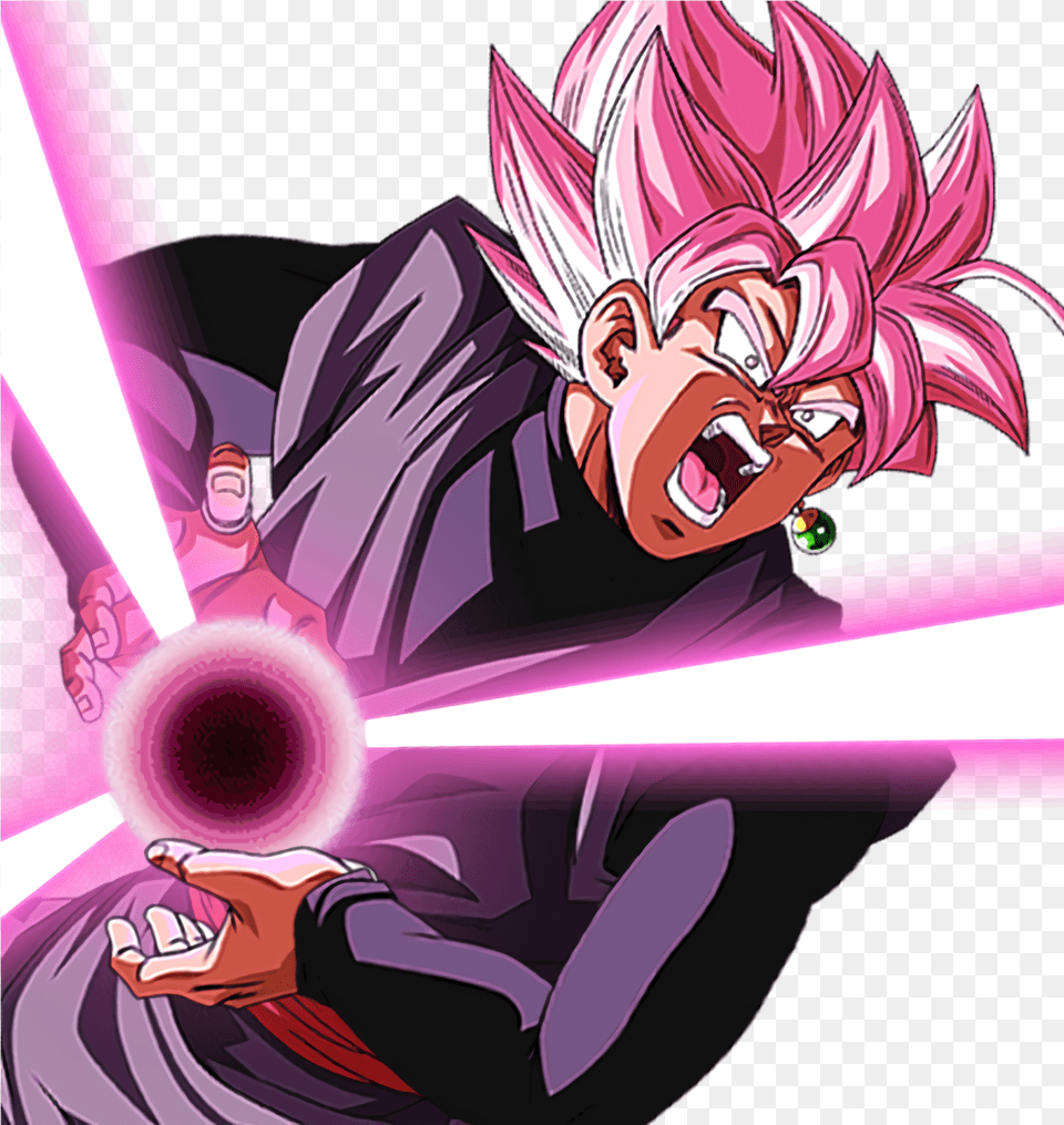 This Close Up Of Ros Is Beautiful All His Assets Goku Black Rose Dokkan, Book, Comics, Publication, Person Free Transparent Png