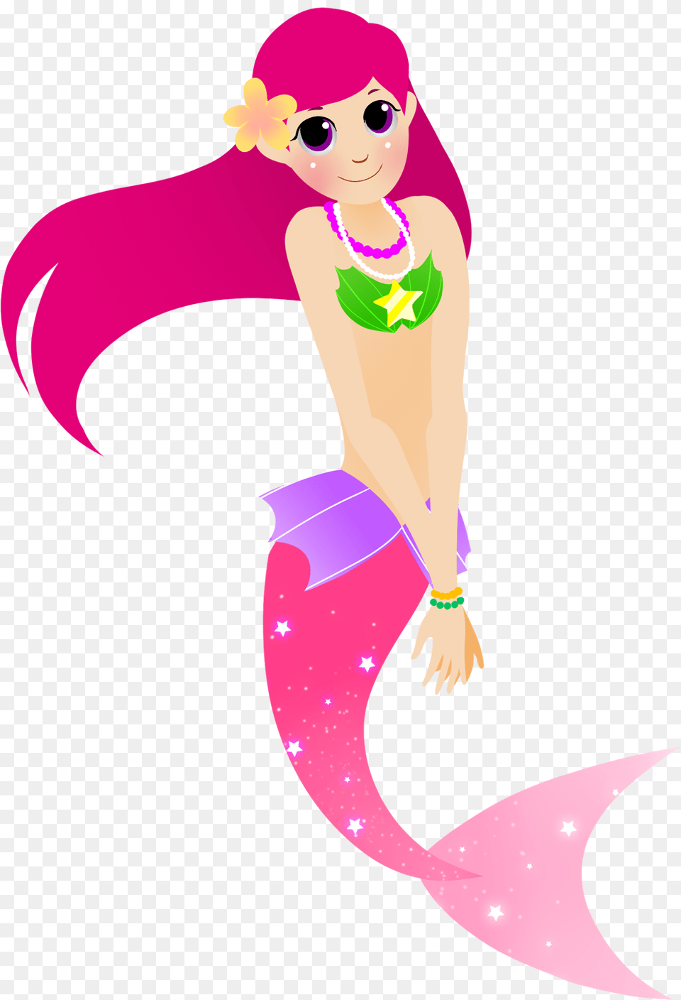 This Cute And Lovely Cartoon Mermaid Clip Art Is For Personal, Graphics, Swimwear, Clothing, Face Png Image