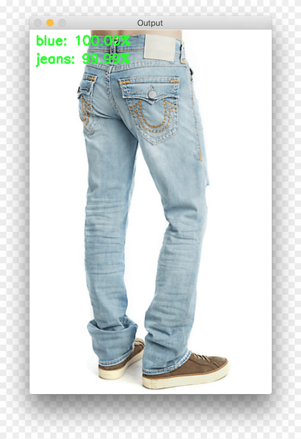 This Deep Learning Multi Label Classification Result Pocket, Clothing, Jeans, Pants Free Png