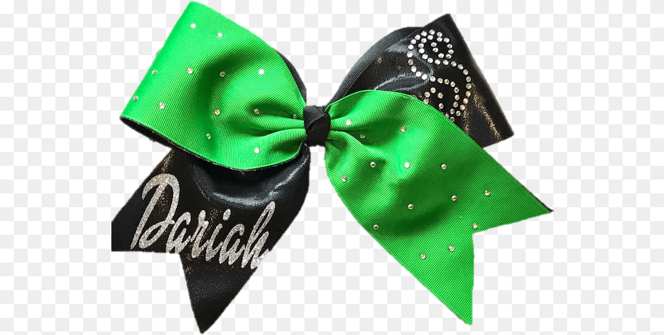 This Delightful Cheerleading Cheer Bows Green Black An White, Accessories, Formal Wear, Tie, Bow Tie Png