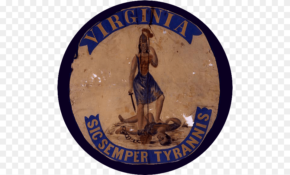 This Exhibit Examined The Civil War Years As A Pivotal Original Virginia Seal, Person, Art, Painting, Logo Free Transparent Png