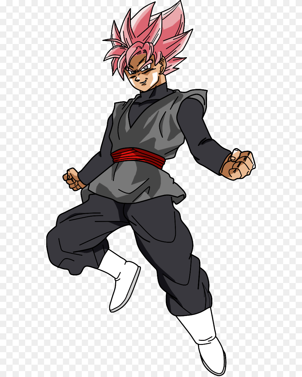 This File Is About Comics And Fantasy Black Goku De Goku Black Ssj Rose, Book, Publication, Baby, Person Free Png Download