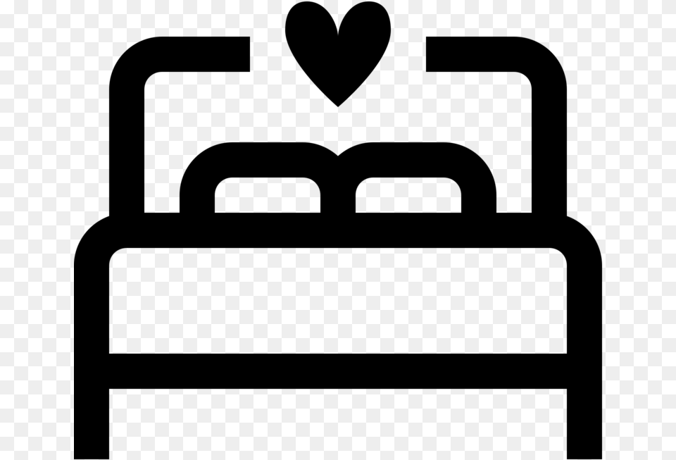This File Is About Icon Double Lit Bed Icon, Gray Png Image