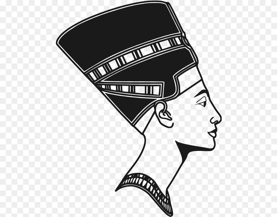 This File Is About King Ancient Museum Gallery Queen Nefertiti Clipart, Art, Clothing, Hat, Silhouette Free Png Download