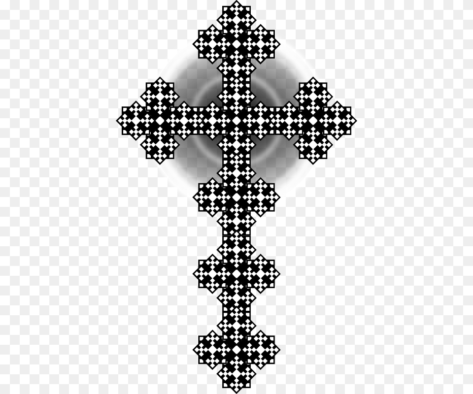 This File Is About Tile Religious Black Cross Sampling, Chess, Game, Symbol Free Png Download