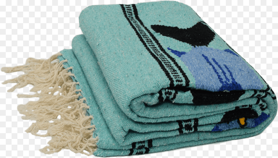 This Fish Design Yoga Blanket Is A Thick Traditional Wool, Clothing, Glove, Towel, Bath Towel Free Png
