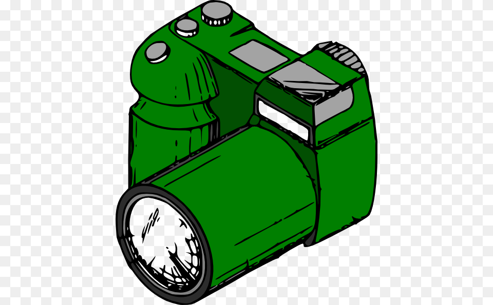 This Clip Arts Design Of Green Camera Green Camera Clip Art, Electronics, Grass, Plant, Device Free Png