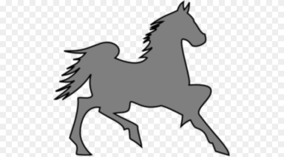 This Free Clip Arts Design Of Grey Horse Cross Stitch, Animal, Colt Horse, Mammal, Silhouette Png Image
