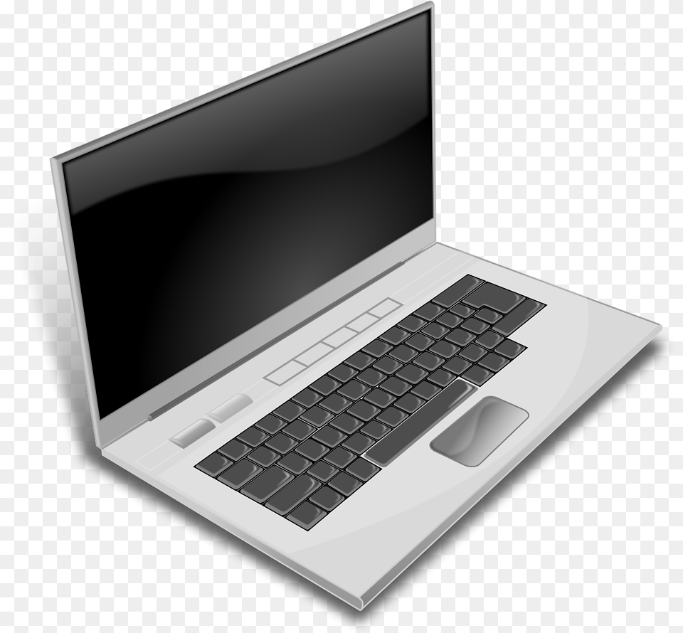 This Free Clipart Design Of A Gray Laptop, Computer, Electronics, Pc, Computer Hardware Png Image