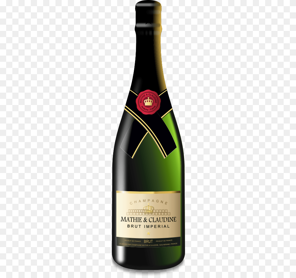 This Clipart Design Of Champagne Bottle Clipart Bottle Of Champagne Cardboard Cutout, Alcohol, Beverage, Liquor, Wine Free Png