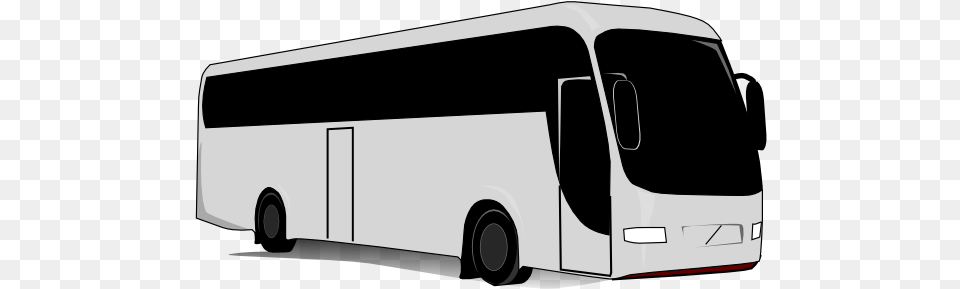 This Clipart Design Of Gray Bus Clipart Has, Transportation, Vehicle, Tour Bus, Car Free Png