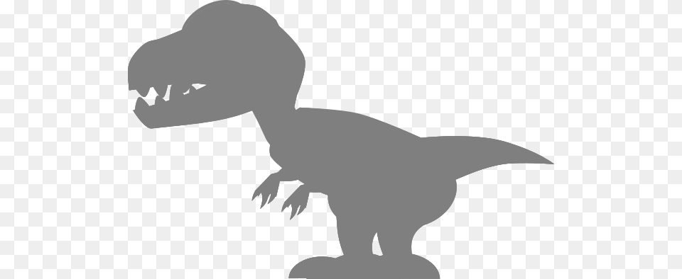 This Clipart Design Of Gray Trex Clipart Has Orange Trex, Animal, Dinosaur, Reptile, T-rex Free Png