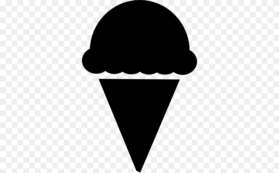 This Clipart Design Of Ice Cream Silhouette Ice Cream Vector Icon, Stencil, Triangle, Clothing, Hardhat Free Png