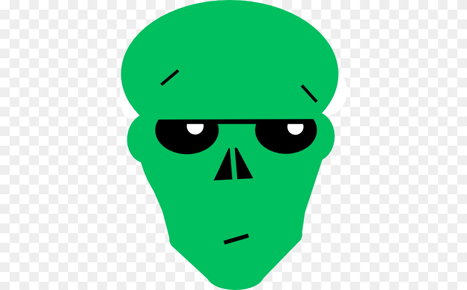 This Clipart Design Of Light Green Bored Clipart, Alien, Baby, Person, Face Free Png Download