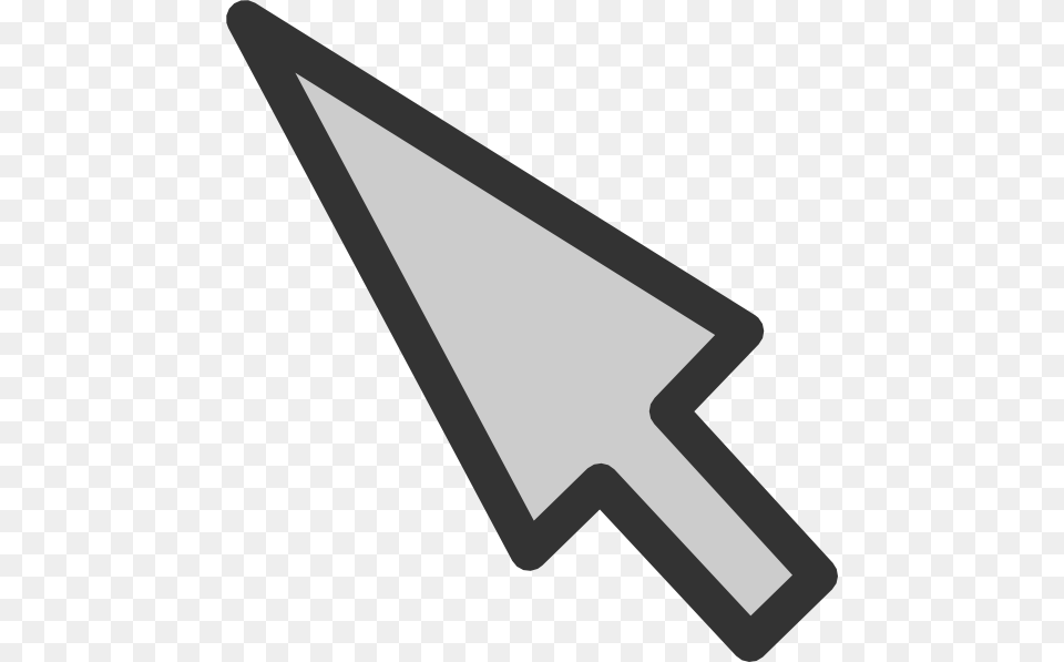 This Free Clipart Design Of Selection Mouse Pointer, Arrow, Arrowhead, Weapon, Bow Png Image