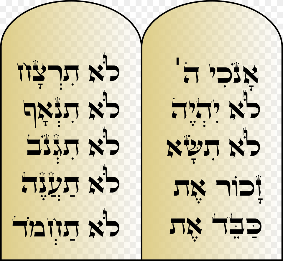 This Icons Design Of 10 Commandments, Text Free Transparent Png