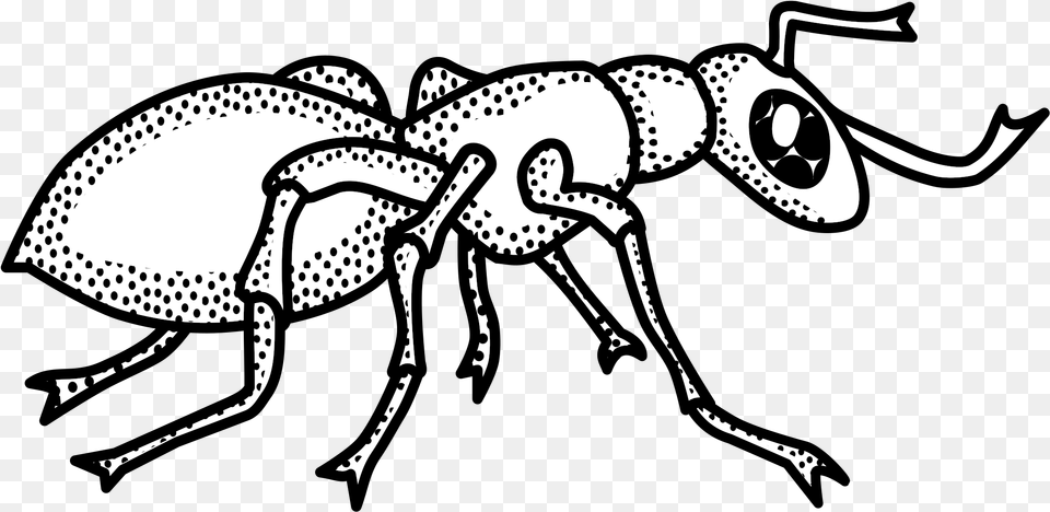 This Icons Design Of Ant Clip Art Black And White Ant, Animal, Insect, Invertebrate Free Transparent Png