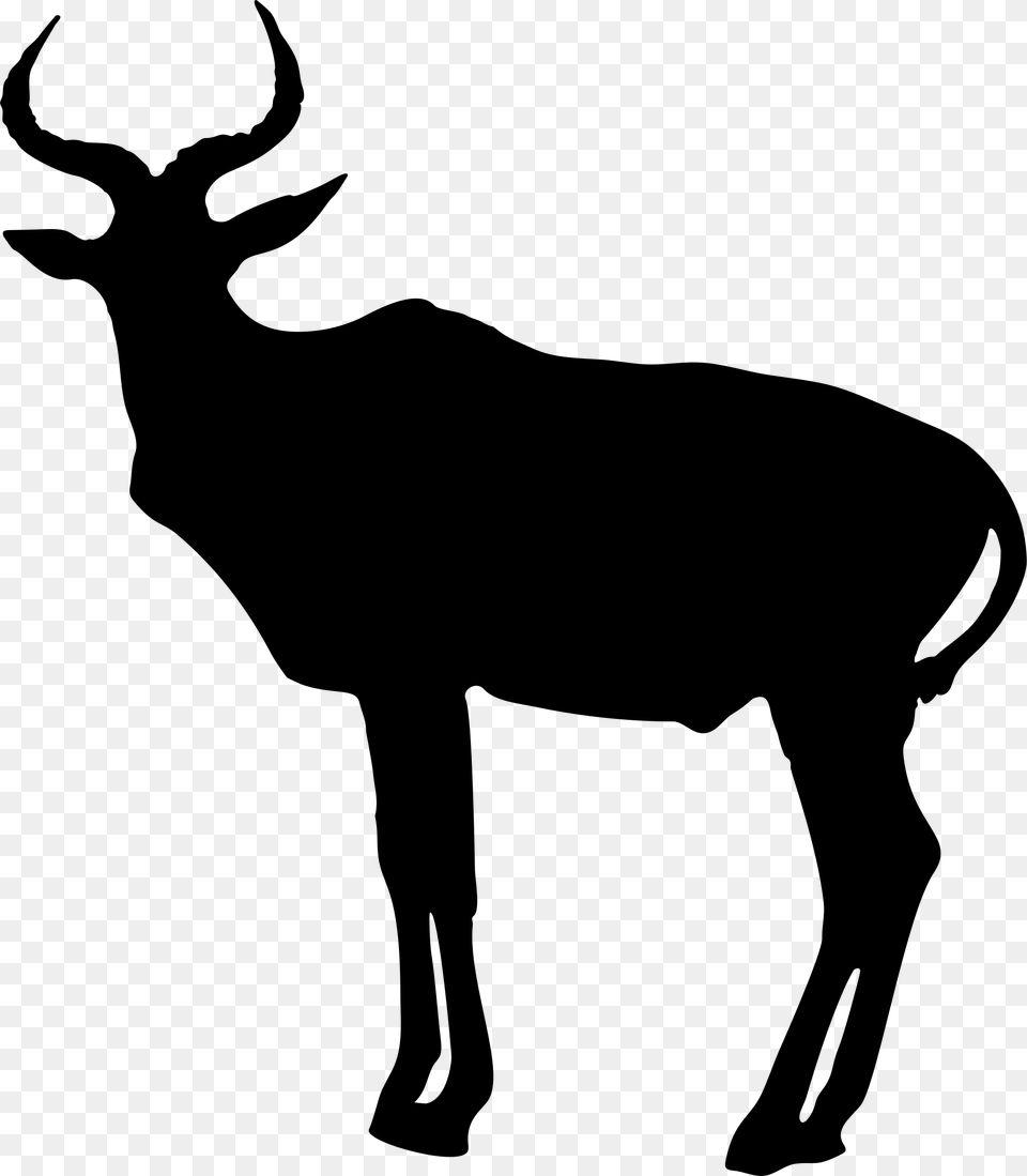 This Icons Design Of Antelope Silhouette, Gray Free Transparent Png