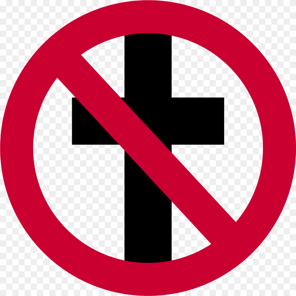 This Icons Design Of Bad Religion Crossbuster, Sign, Symbol, Road Sign, Disk Free Png Download