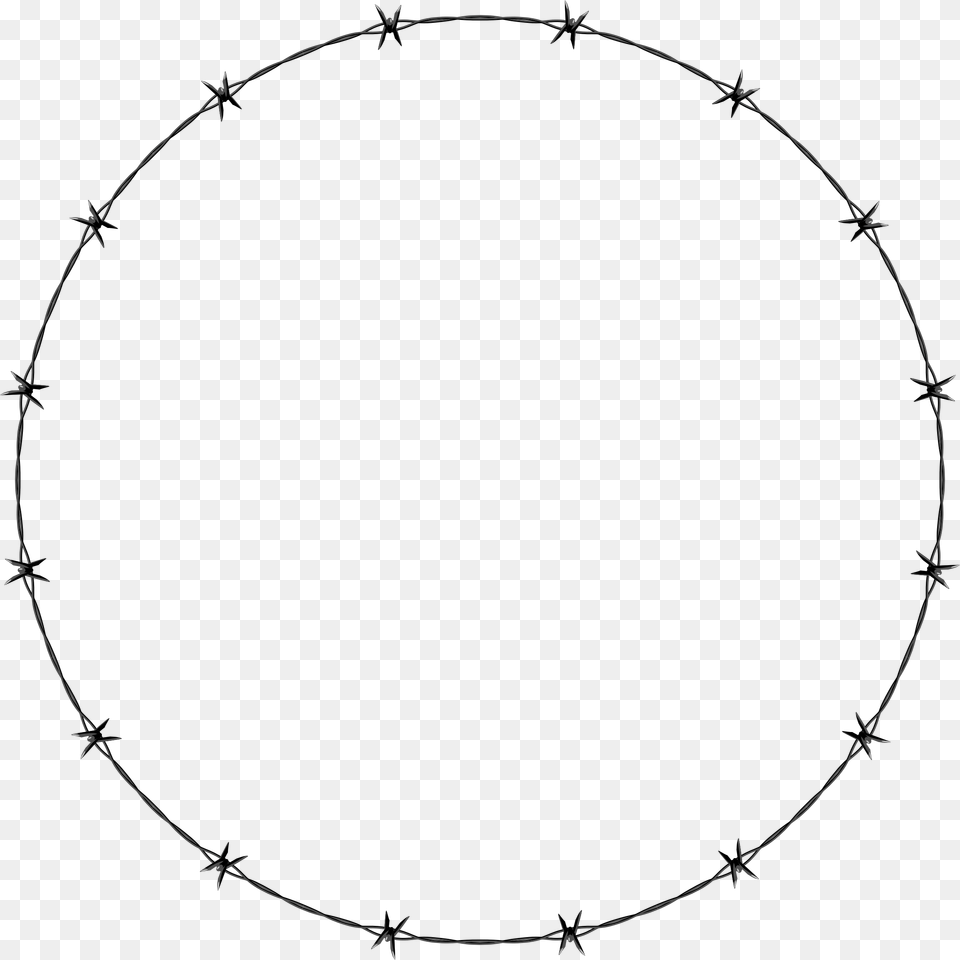 This Icons Design Of Barbed Wire Circle Frame, Oval Free Png Download