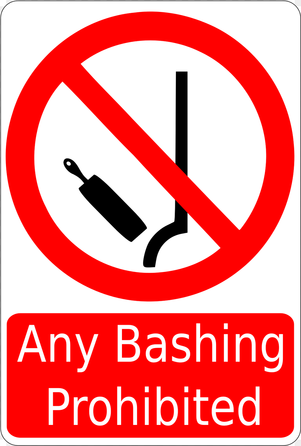 This Icons Design Of Bashing Prohibited Sign, Symbol, Road Sign Free Png