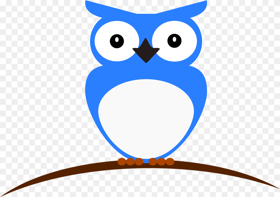 This Icons Design Of Blue Amp White Owl, Animal, Bird, Blade, Dagger Free Transparent Png
