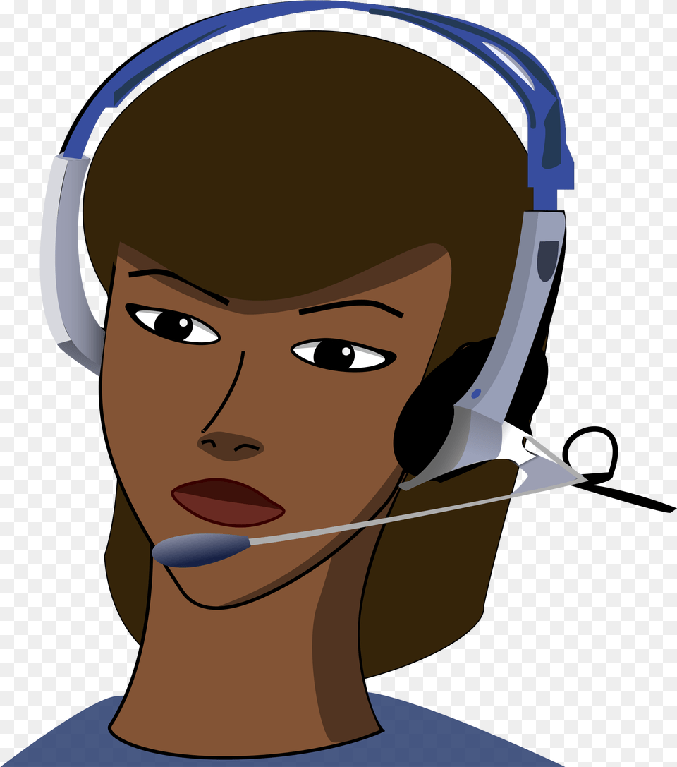 This Icons Design Of Call Centre, Person, Electronics, Face, Head Free Png