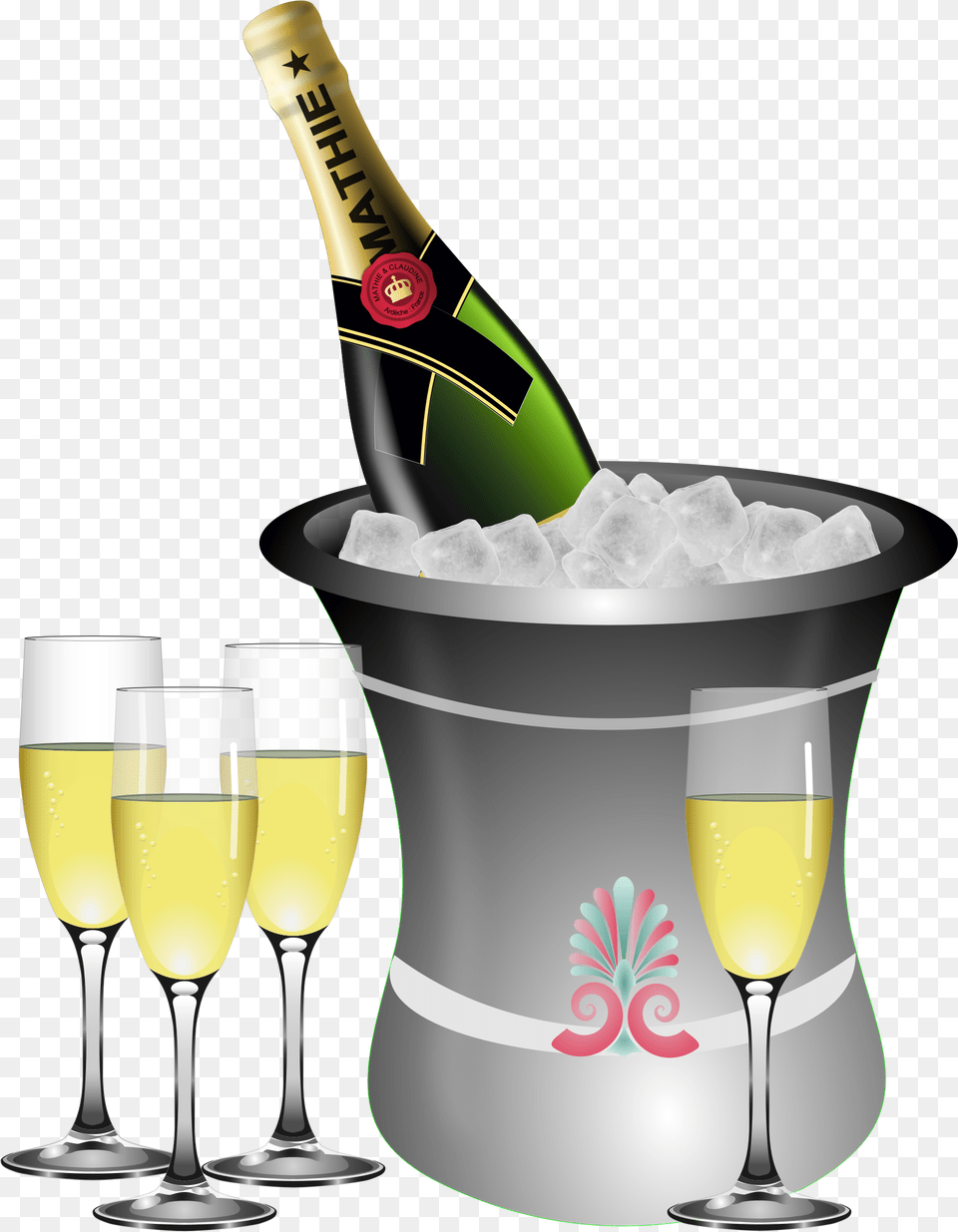 This Free Icons Design Of Champagne On Ice Remix, Glass, Alcohol, Beverage, Beer Png Image
