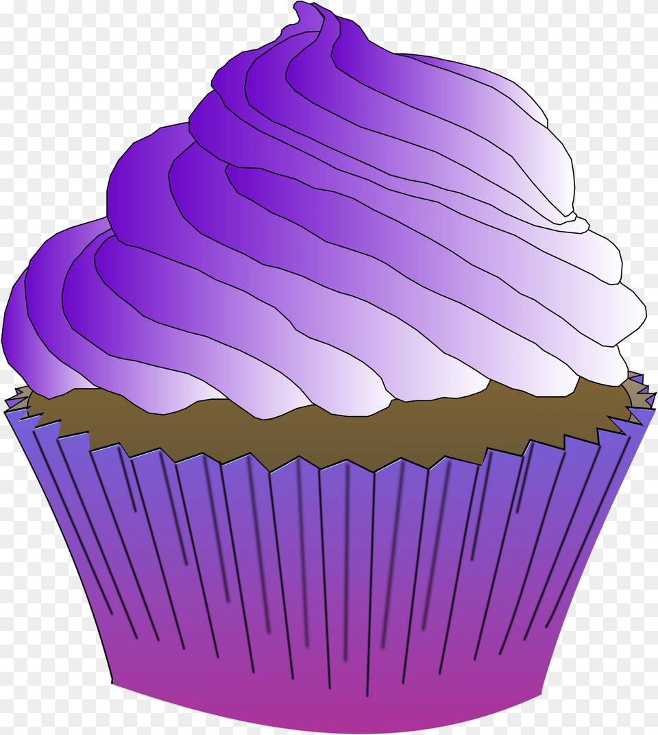 This Free Icons Design Of Chocolate Purple Cupcake, Cake, Cream, Dessert, Food Png
