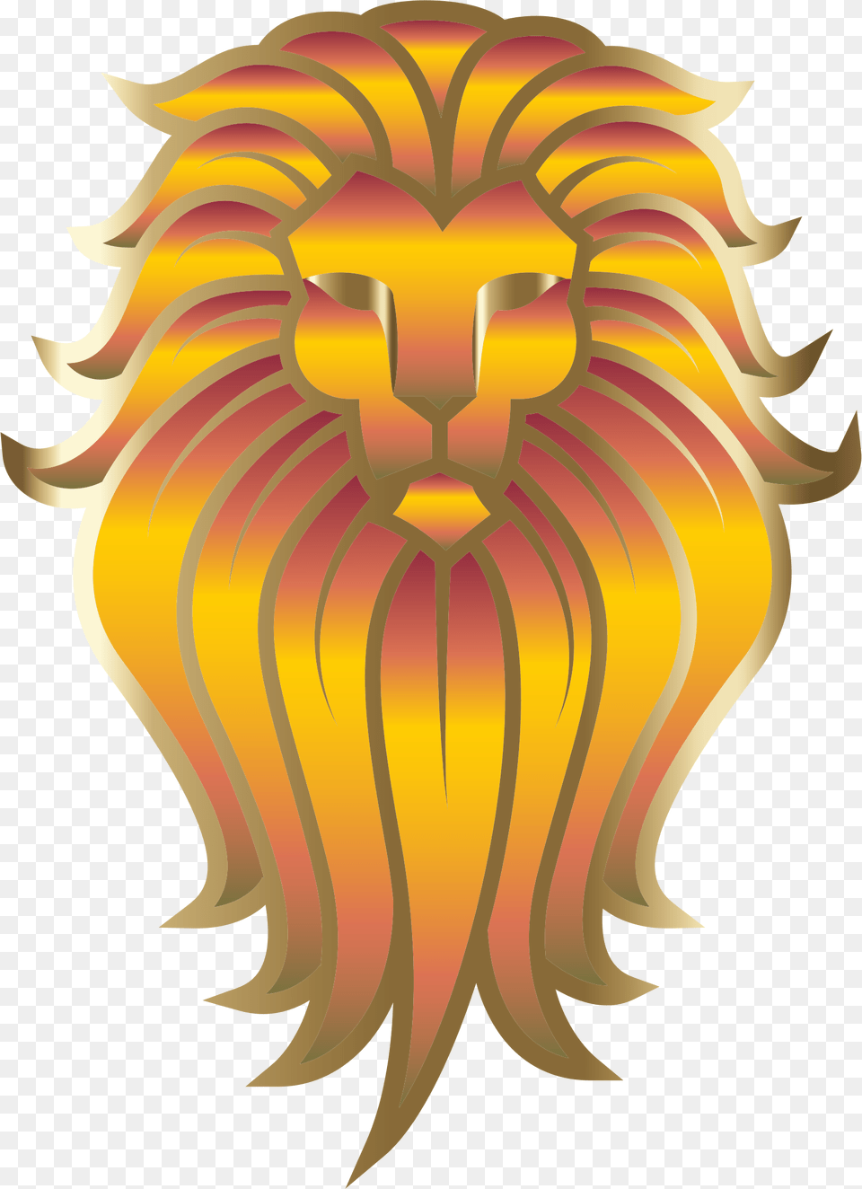 This Icons Design Of Chromatic Lion Face Tattoo, Animal, Mammal, Wildlife, Art Free Png Download