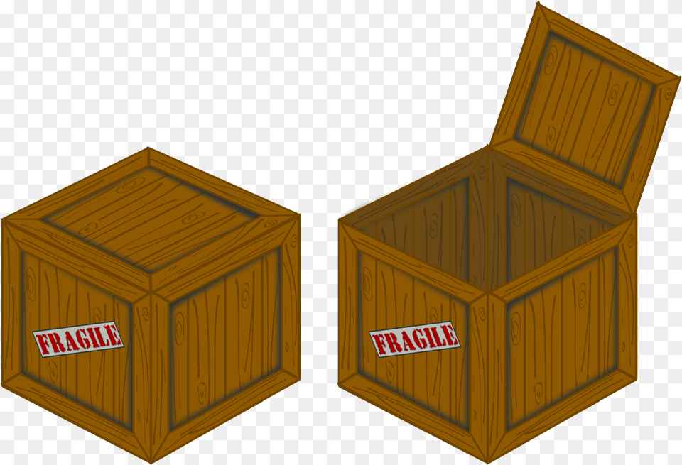 This Icons Design Of Closed And Open Perspective, Box, Crate Free Png Download