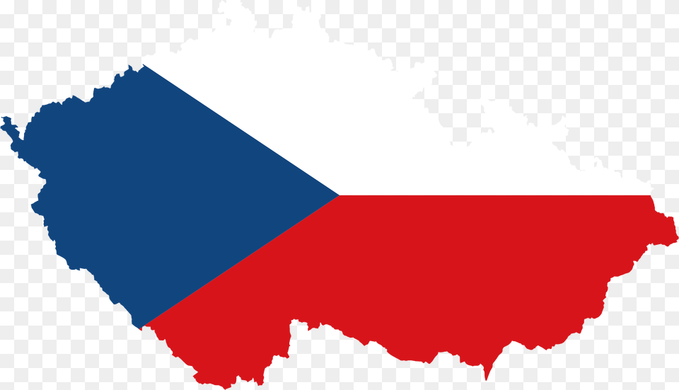 This Icons Design Of Czech Republic Map Flag, Czech Republic Flag Free Png