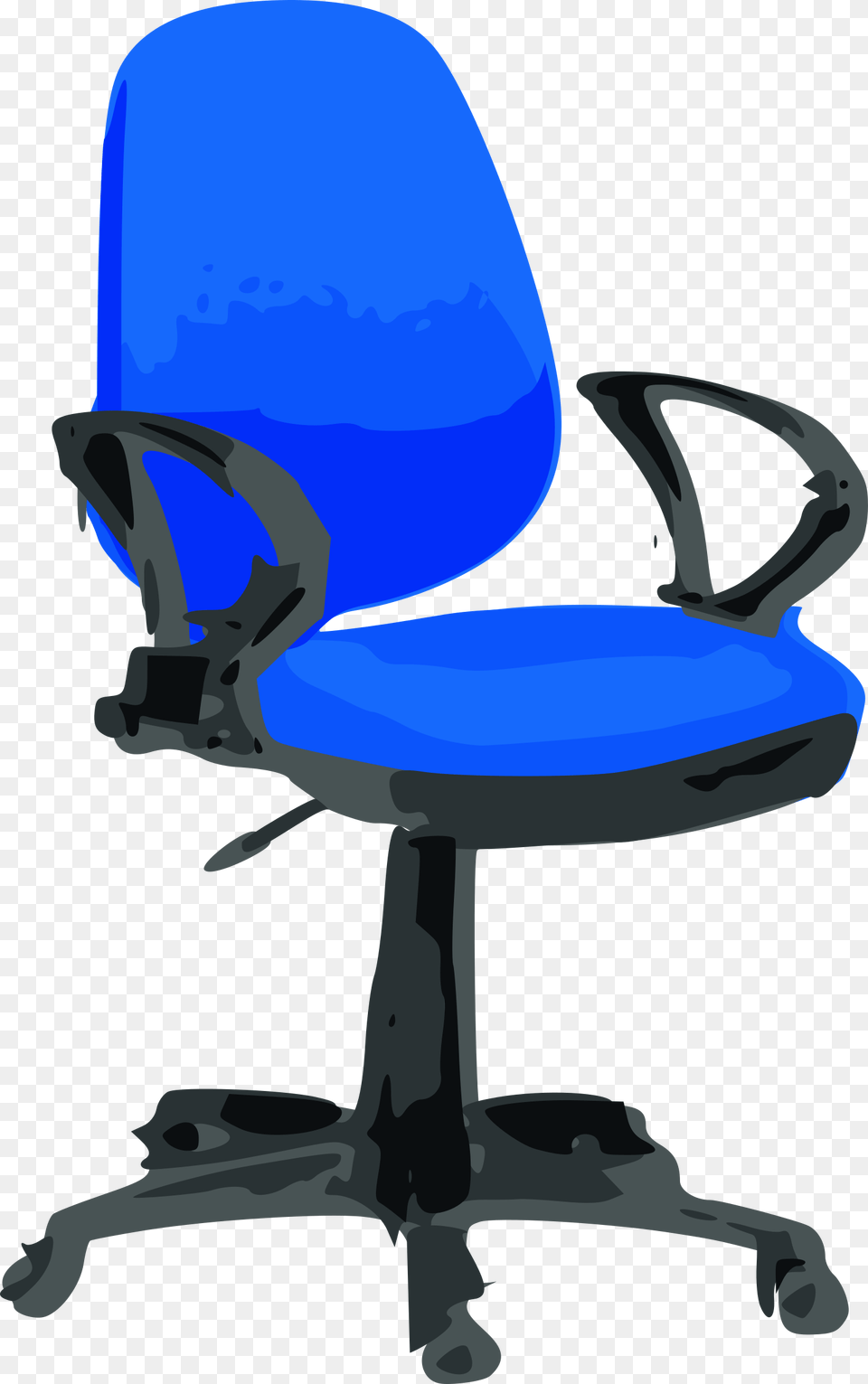 This Icons Design Of Desk Chair Blue With, Cushion, Furniture, Home Decor, Animal Free Png Download