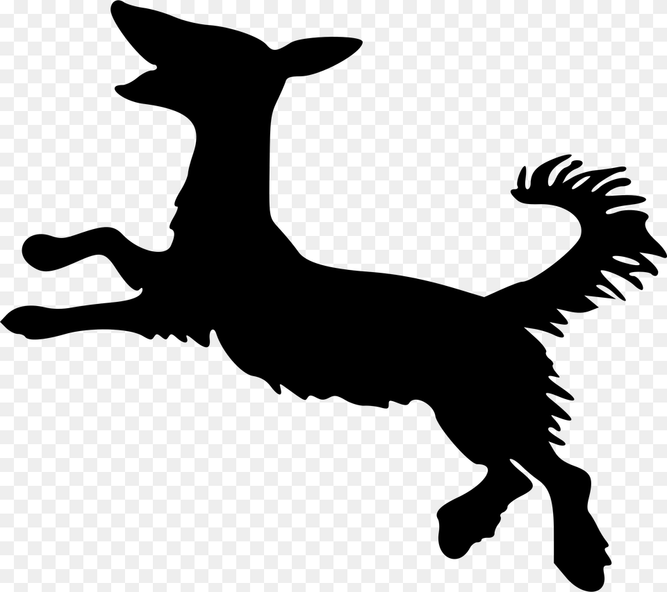 This Free Icons Design Of Dog Silhouette, Gray Png Image