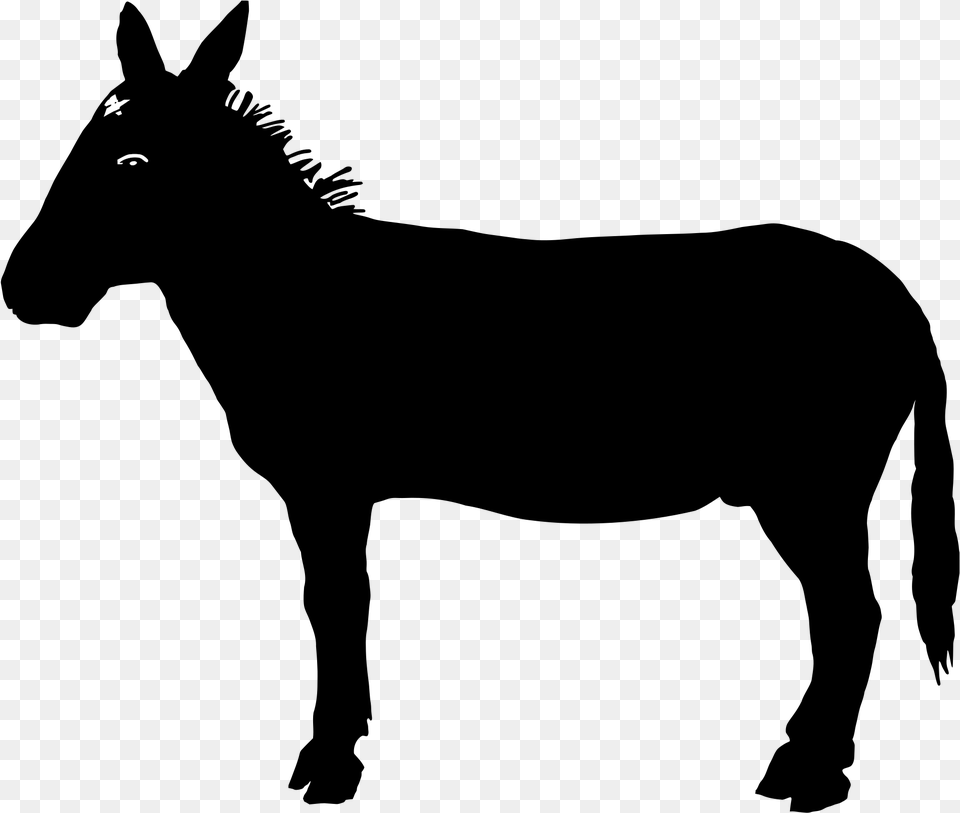 This Free Icons Design Of Donkey Silhouette Donkey Silhouette, Gray Png